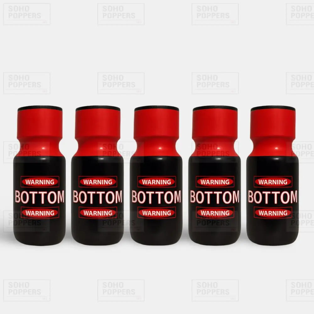 Five bottles of Bottom poppers 25ml strong formula for gay men buy online with next day delivery