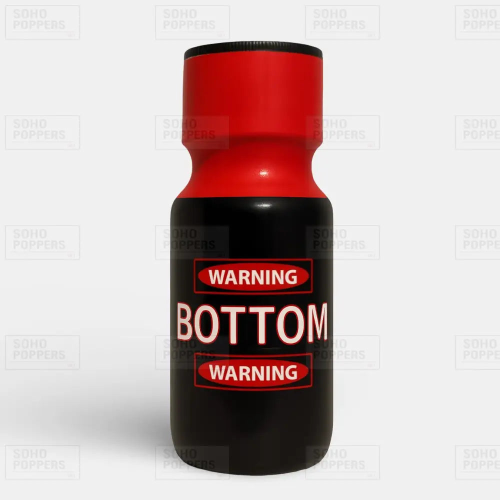 A bottle of Bottom poppers from Soho Poppers UK