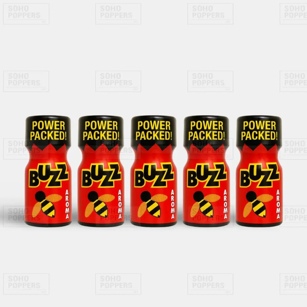 Five bottles of Buzz poppers with fast online delivery