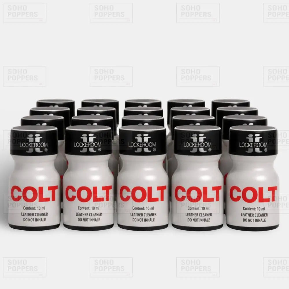 A full case of Colt featuring twenty 10ml bottles containing a strong Pentyl formula