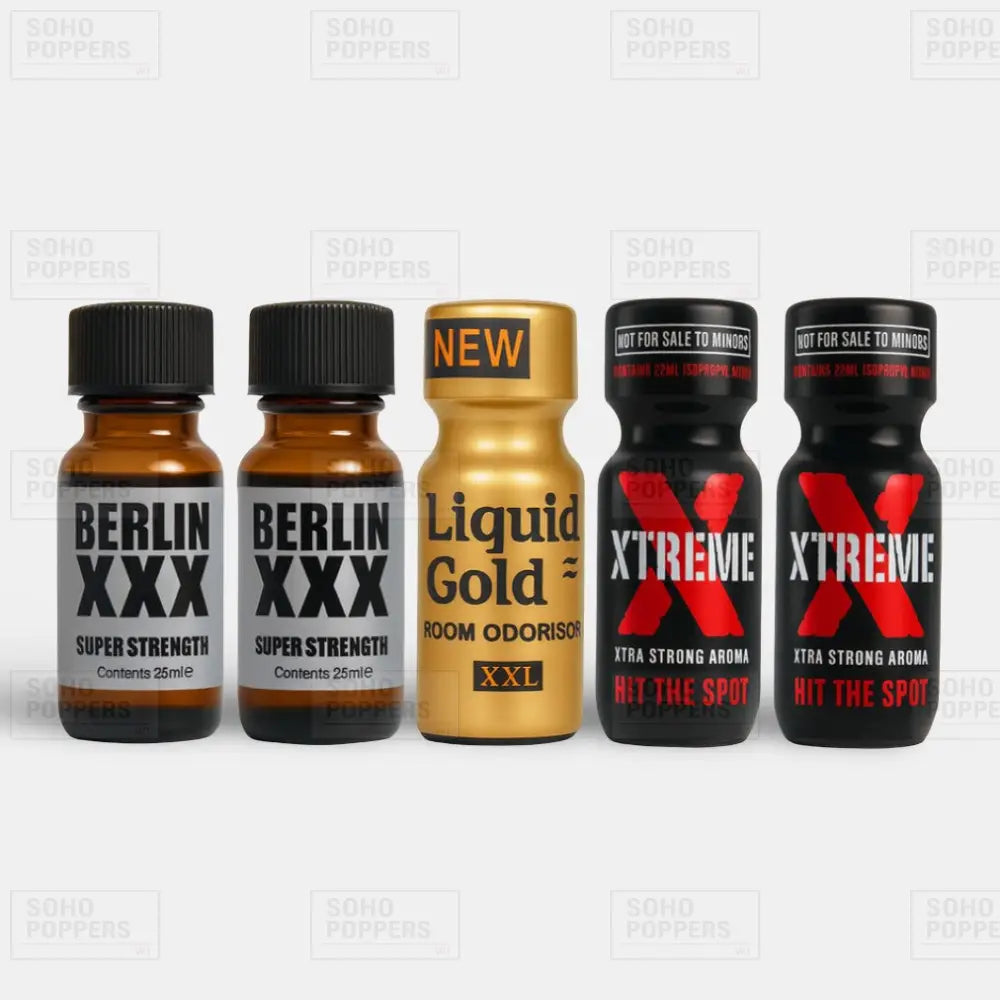 Extra strong poppers bundle available online in the UK poppers shop