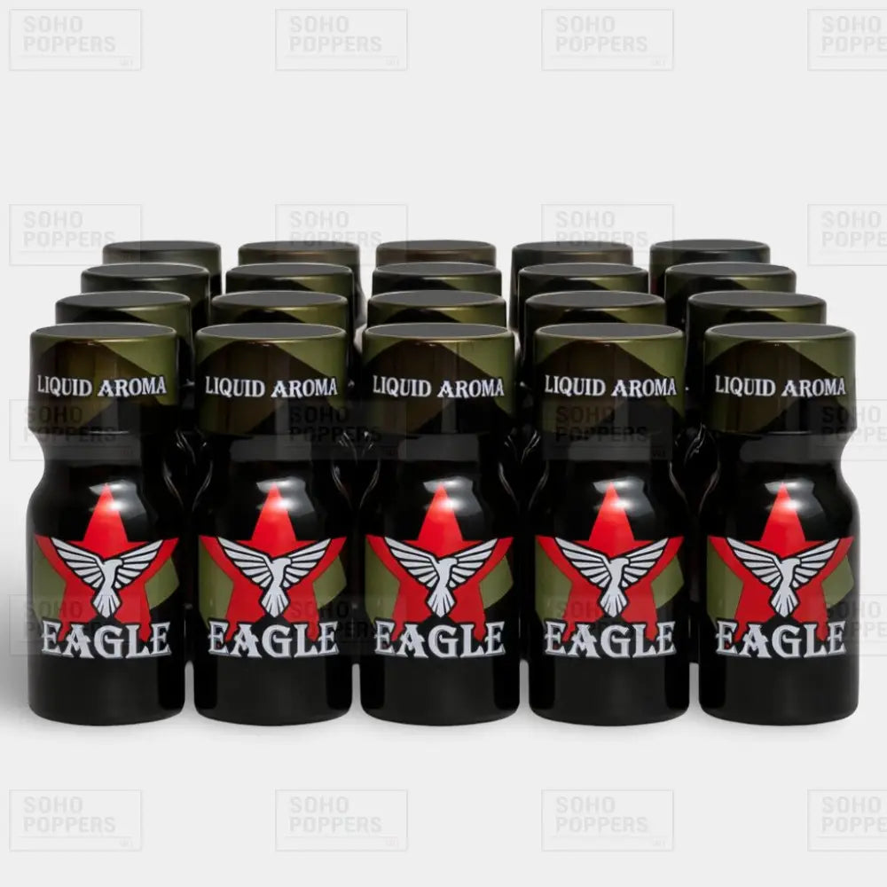 Twenty bottles of Eagle 15ml poppers for sale available from a poppers shop UK