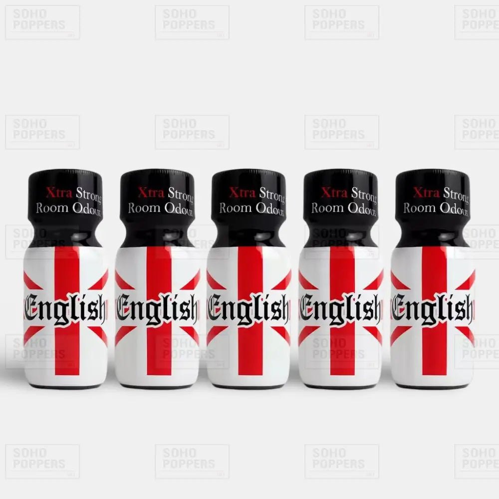Five bottles of strong English poppers for sale with next day delivery in UK