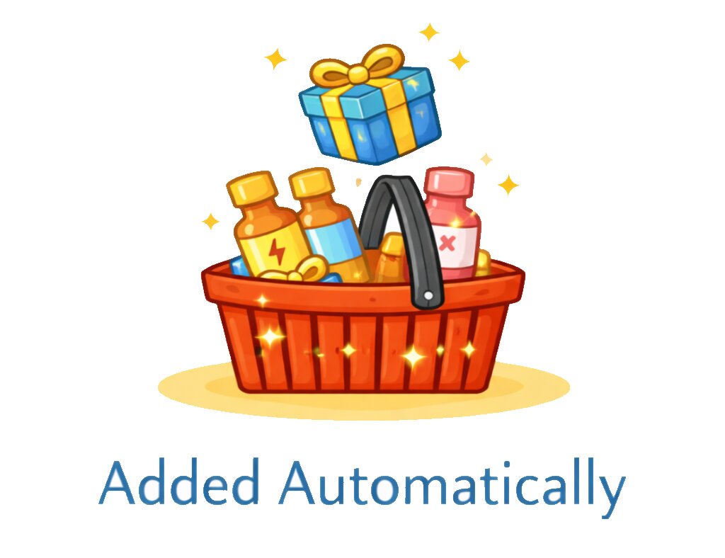 Free gift added automatically when you buy poppers online with qualifying UK orders