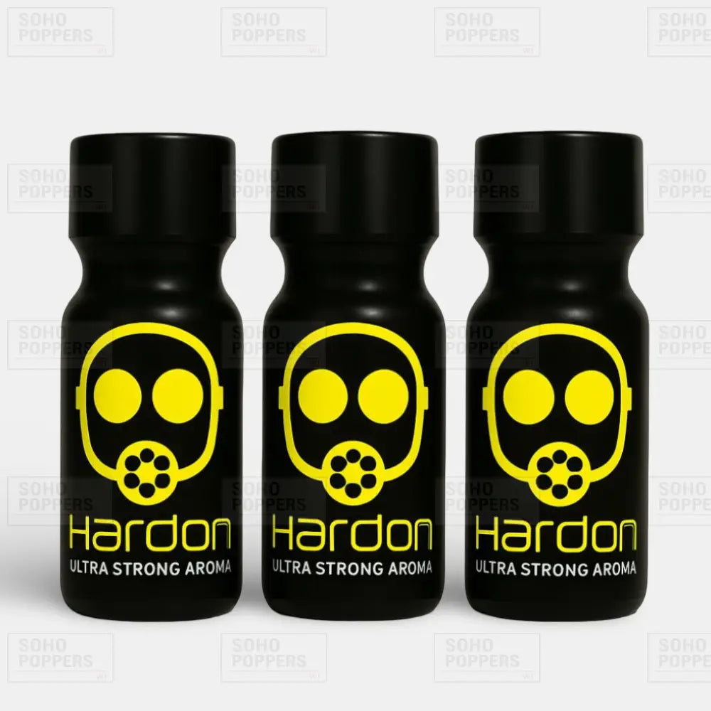 Three bottles of Hard On 25ml strong isopropyl poppers for sale