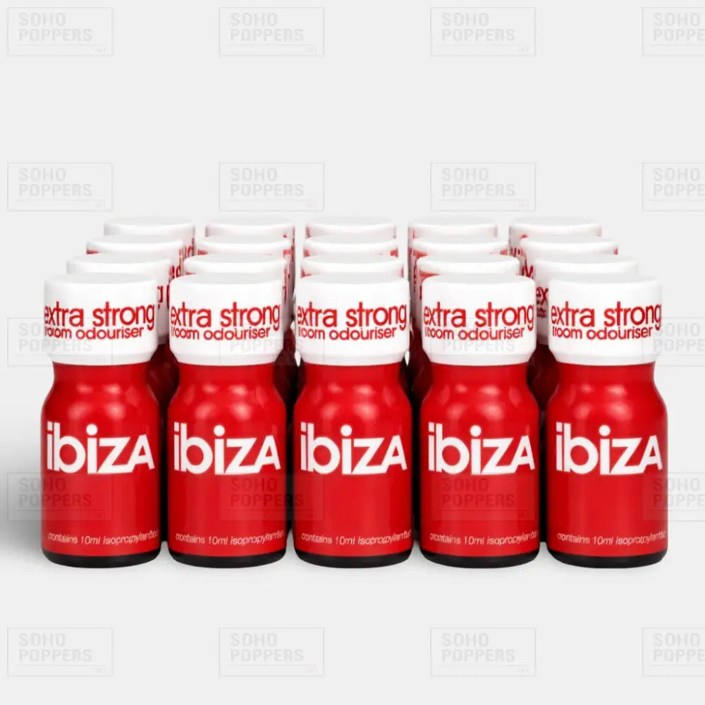 Case of twenty bottles of Ibiza poppers for sale in bulk