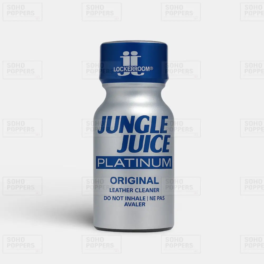 Bottle of Jungle Juice Platinum Leather Cleaner 15ml poppers from an online poppers shop UK