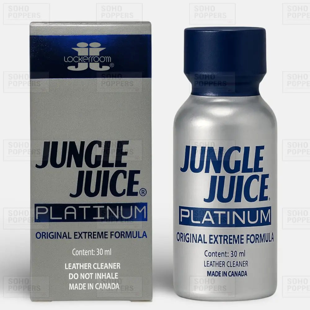 Jungle Juice Platinum Extreme Pentyl 30ml poppers for sale online at Soho Poppers