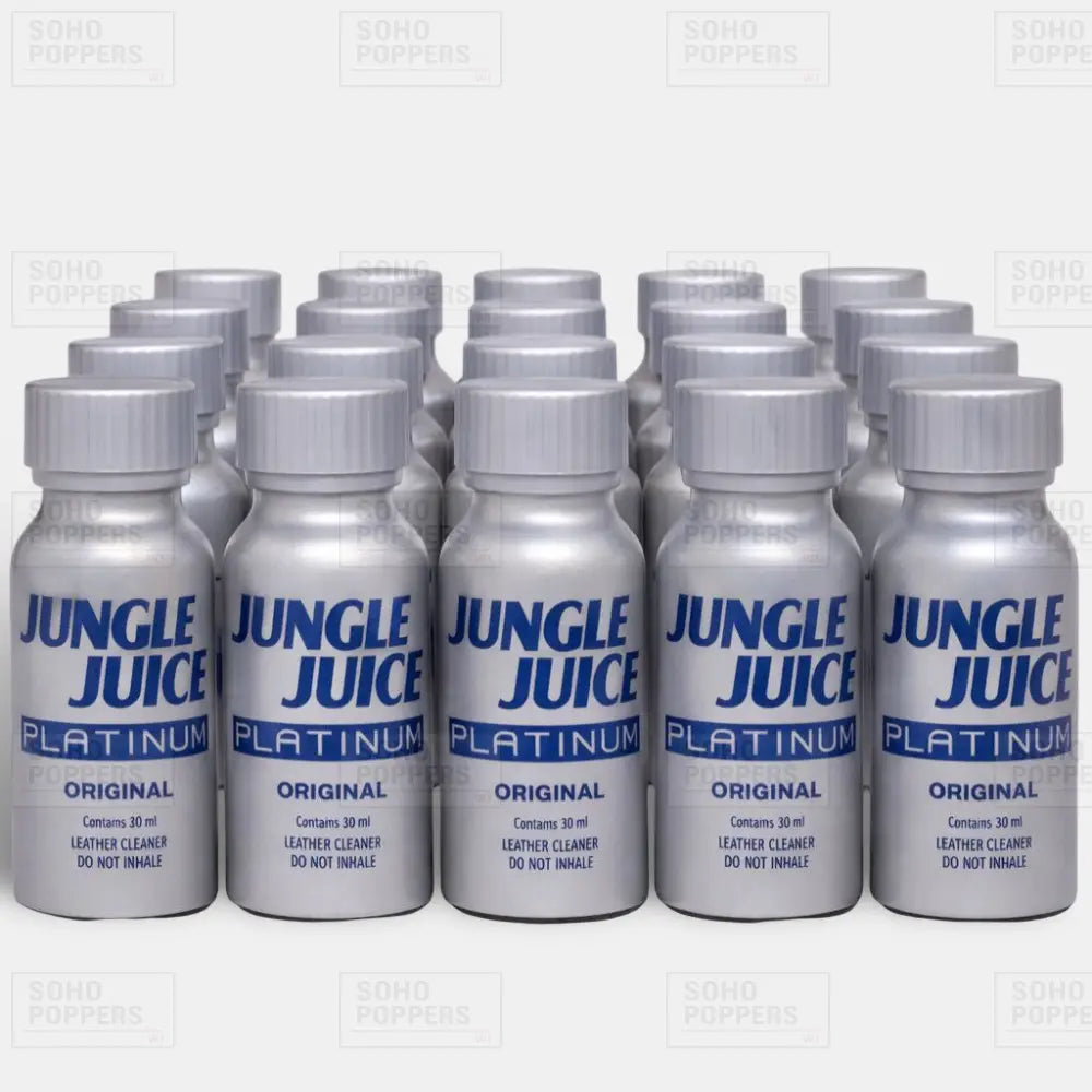 Jungle Juice Platinum 30ml case of 20 strong hexyl formula poppers for sale in wholesale quantity