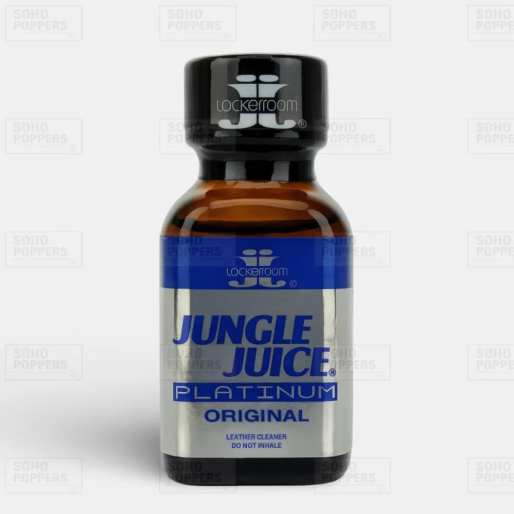 A bottle of Jungle Juice Platinum Retro Leather Cleaner 25ml poppers available to buy online with fast next day delivery