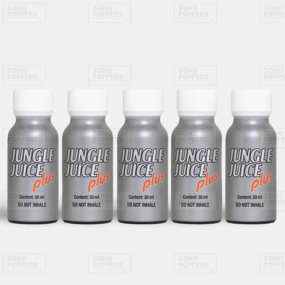 Five bottles of extra strong Jungle Juice Plus 30ml poppers available for sale in UK