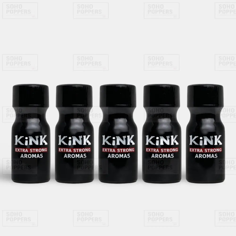 5 pack of Kink strong poppers with high strength formula in the UK
