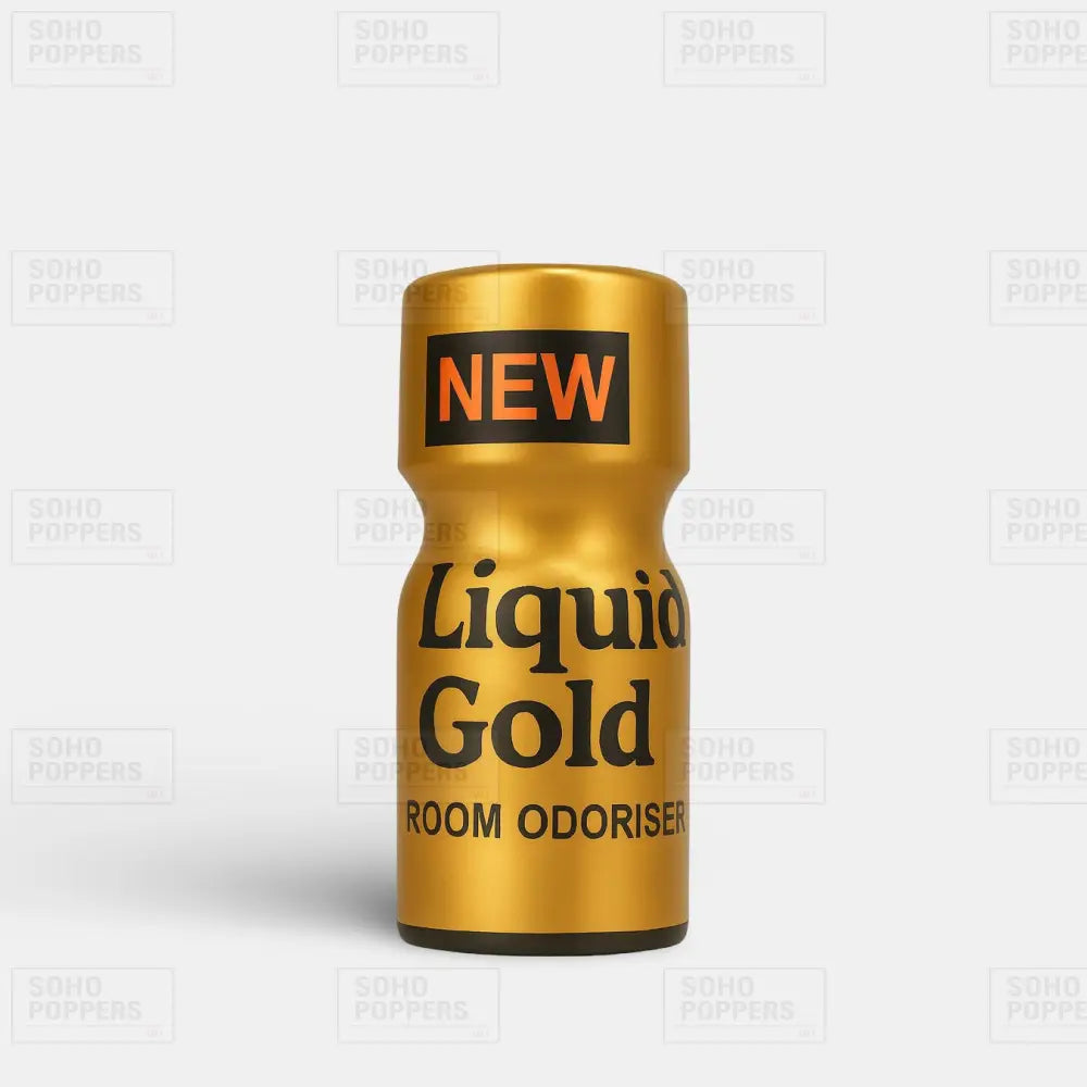 A bottle of Liquid Gold Poppers For Sale UK