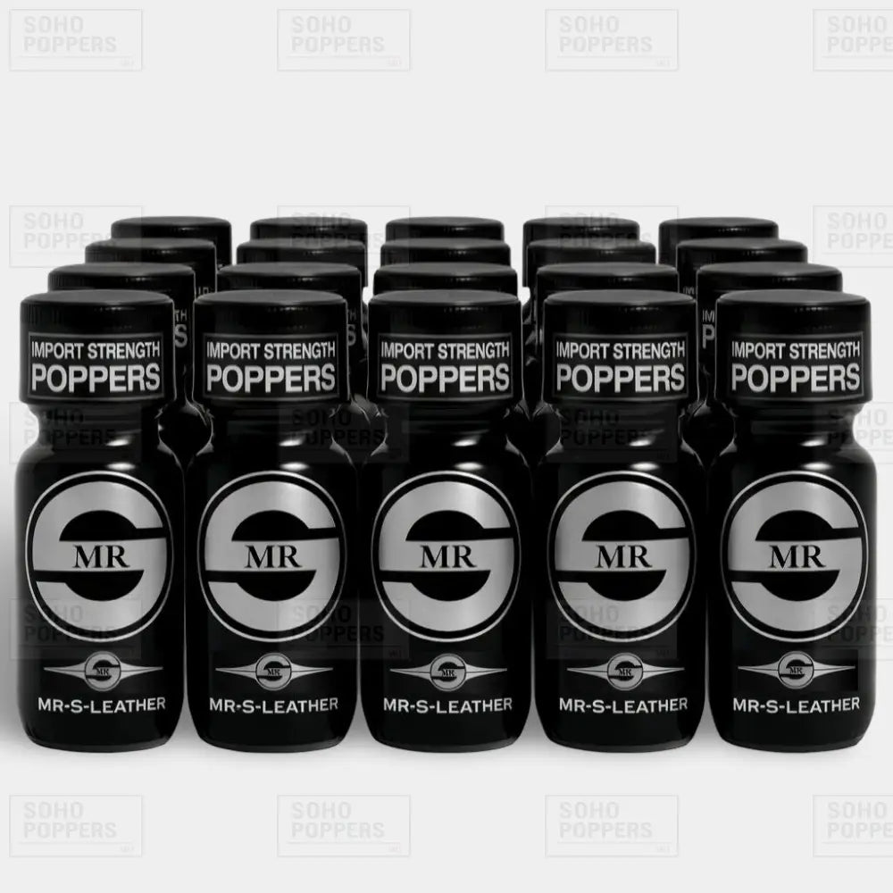 Mr S Leather USA import case of 20 genuine poppers with same day dispatch and next day delivery