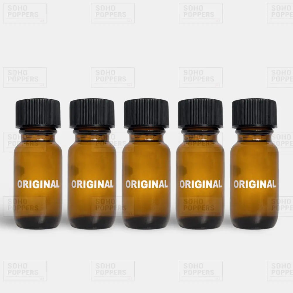 Five bottles of Original 25ml strong poppers