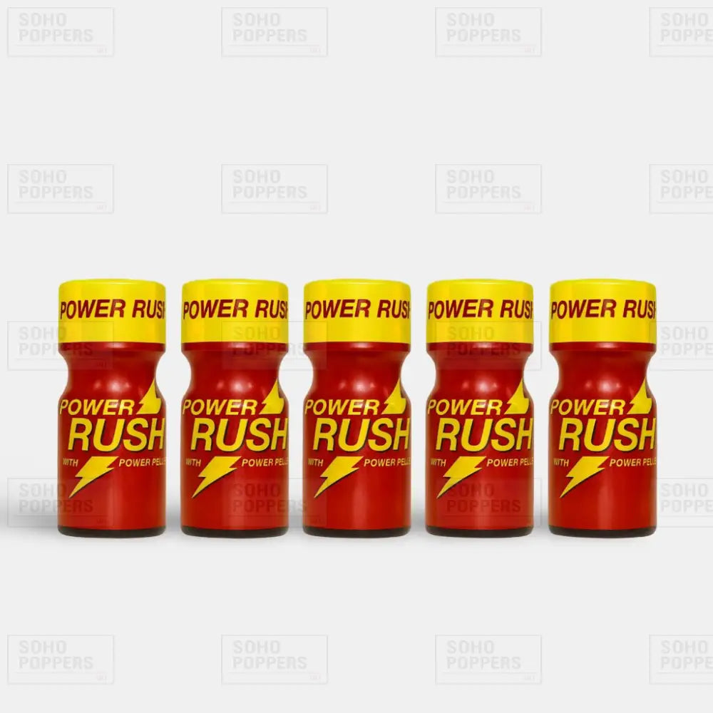 Buy 5 bottles of Power Rush 10ml high strength poppers online in the UK