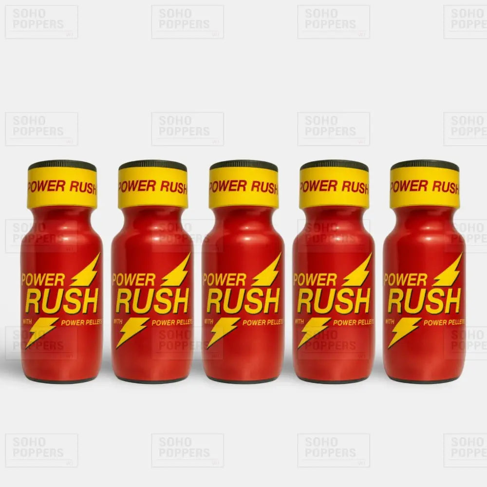 Five bottles of Power Rush poppers 25ml