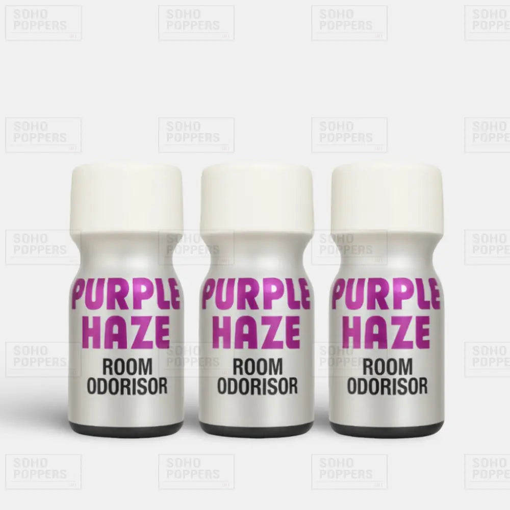 Purple Haze 10ml triple pack on sale with free gift included from Soho Poppers