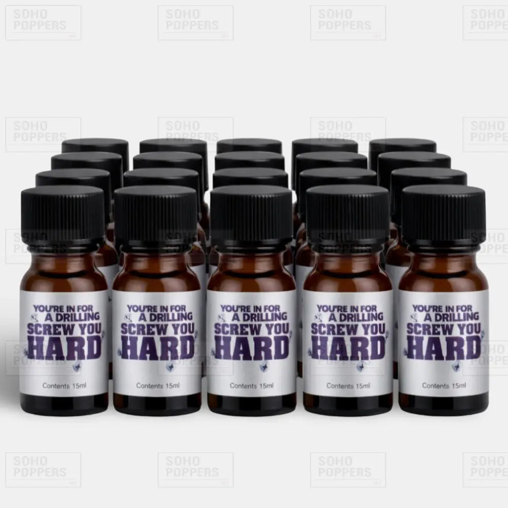 A full case of twenty bottles of Screw You Hard 15ml extra strong isopropyl poppers