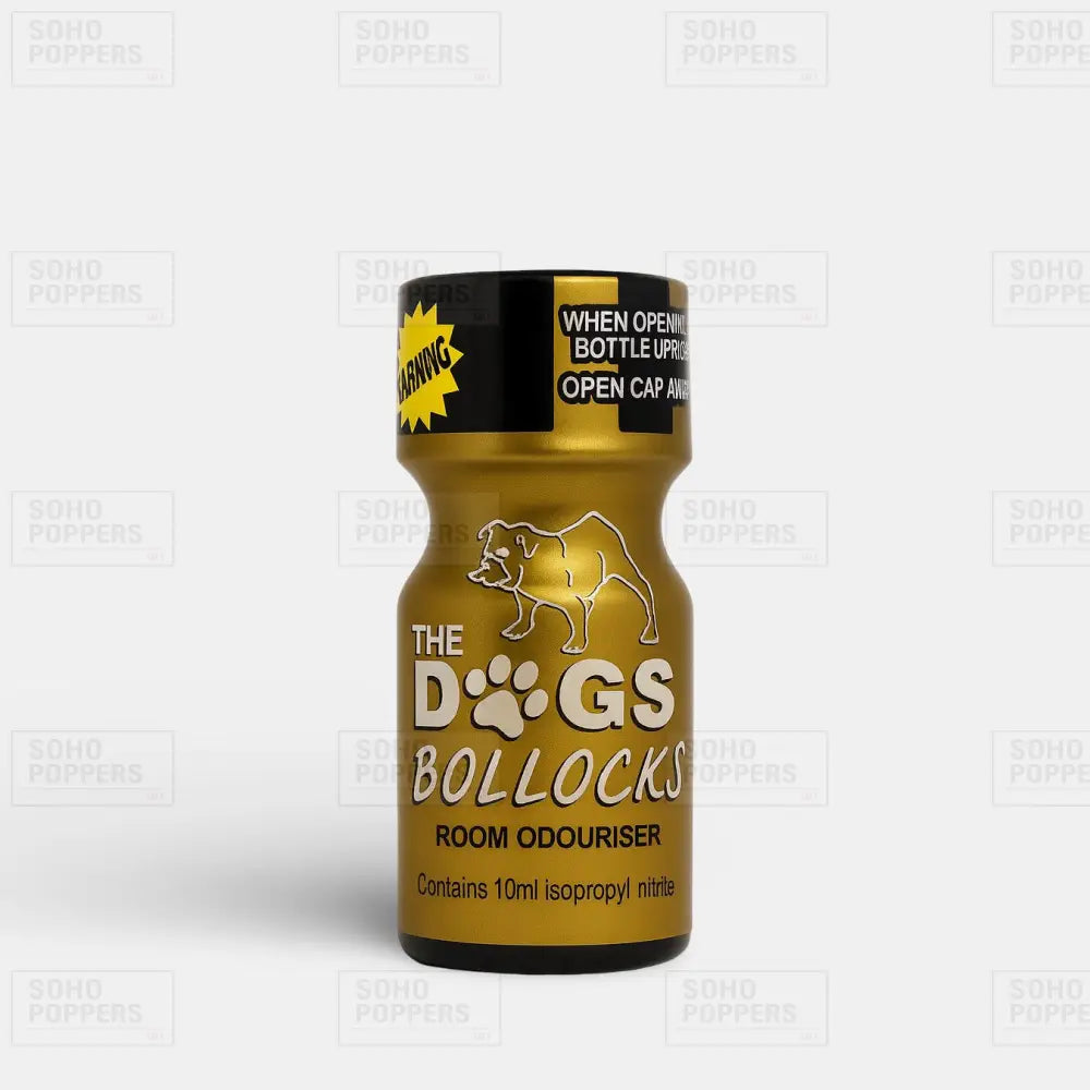 Bottle of The Dogs Bollocks poppers with next day UK delivery
