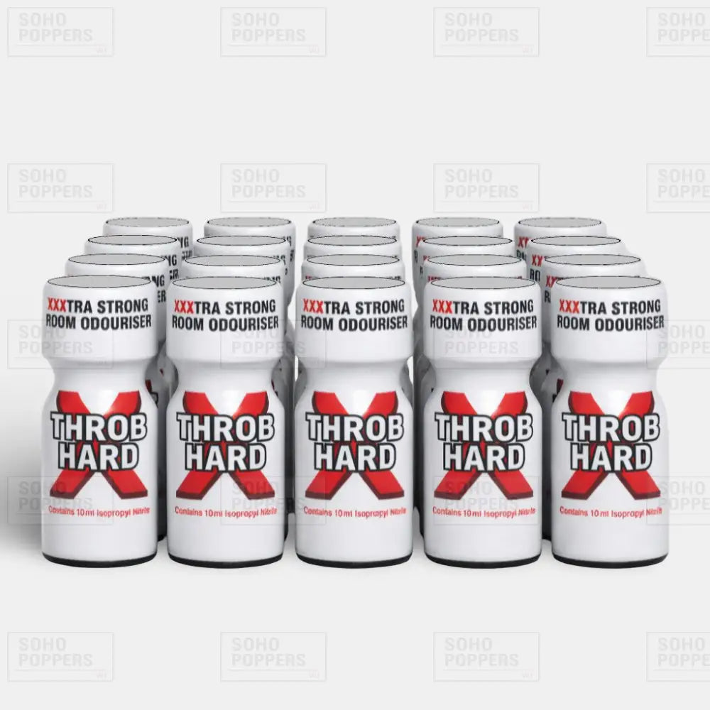 Twenty bottles of Throb Hard 10ml isopropyl nitrite poppers