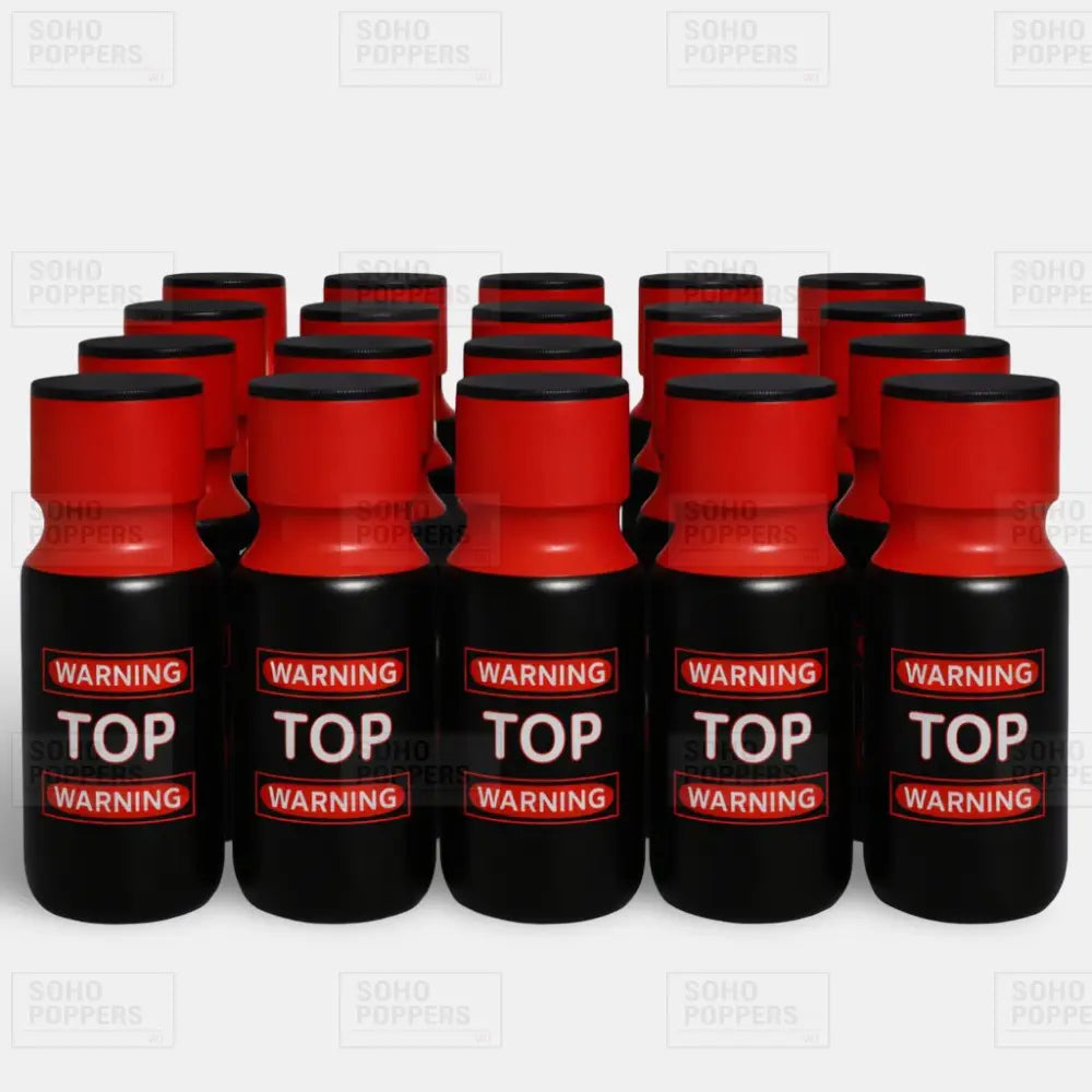 A full case of 20 Top poppers – bulk tray available to buy directly from Soho Poppers London popper shop