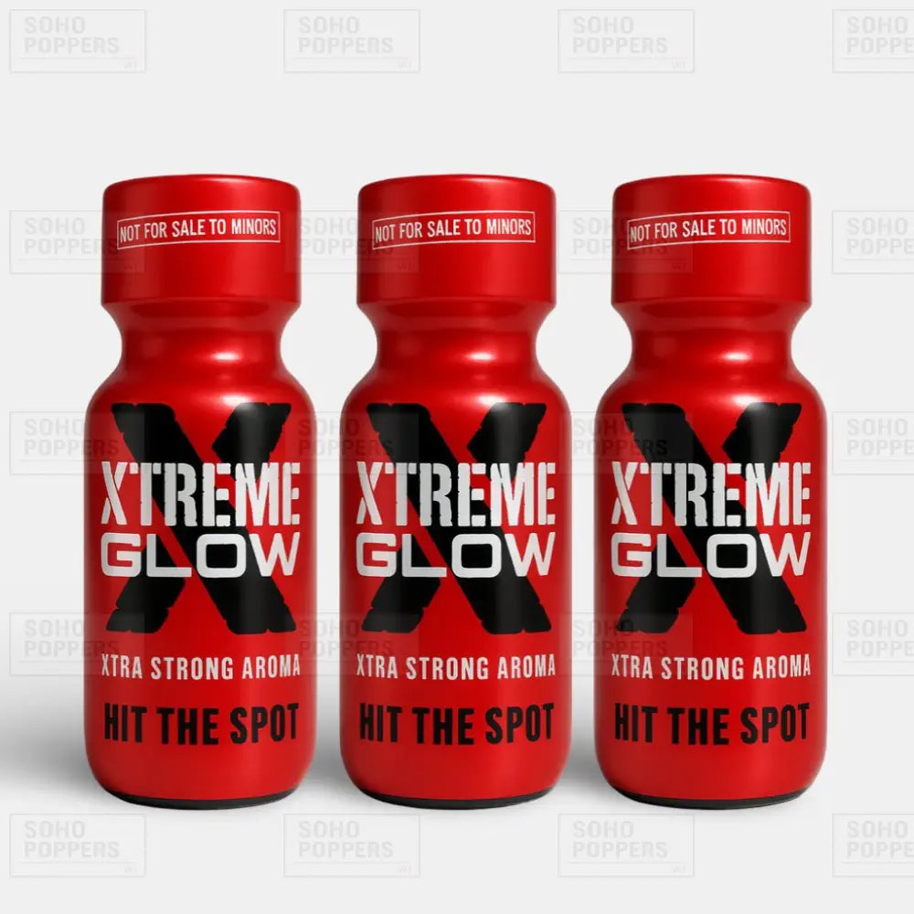 Xtreme Glow 22ml poppers in a triple bottle deal for UK customers with next day delivery