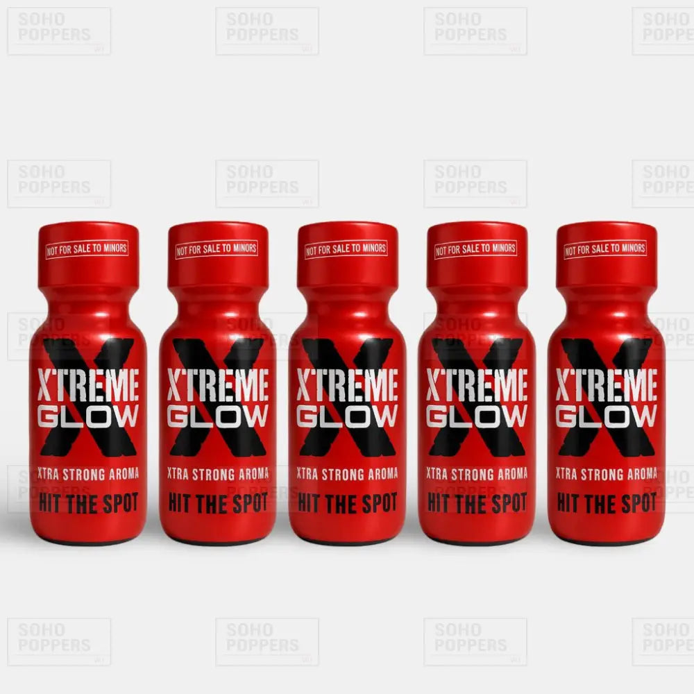 Buy five bottles of Xtreme Glow poppers 22ml online with fast UK delivery