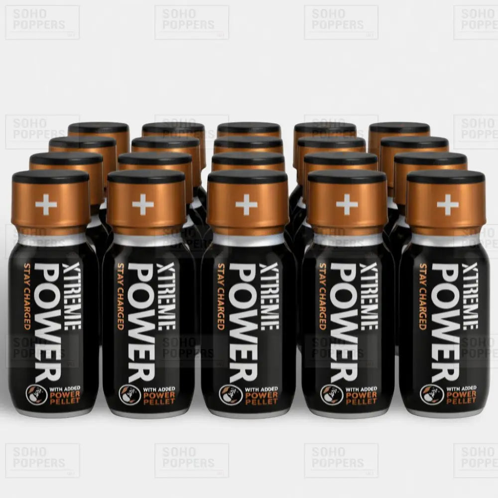 Full case of Xtreme Power 22ml consisting of twenty bottles of strong poppers available online
